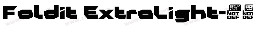Foldit ExtraLight字体转换